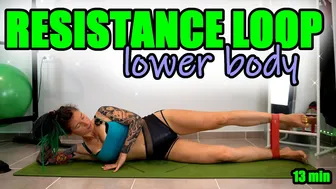 13 min RESISTANCE LOOP workout: lower body // ENGLISH