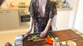 Polina is making vegetable salad for dinner #4