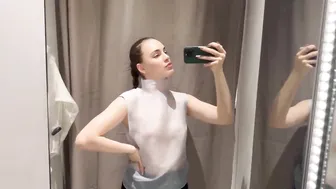 [4K] Transparent Try on Haul 2024 | See-Through Fabric & No Bra Trend #3