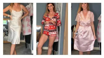 Satin Nightgown Haul and Try On - Satin Night Gown First Impressions