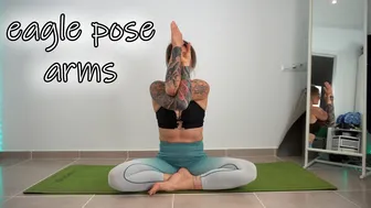 SHORT CLIPS: eagle pose arms