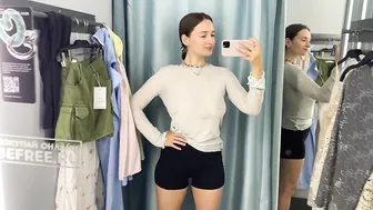 [4K] New TRANSPARENT clothes Try On Haul in the Mall | With Klara Si 2024 #4