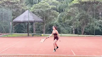 CUTE GIRL PLAYING TENNIS #4