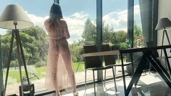 [4K]♥️♥️Clean with me. Transparent cleaning windows. Dress and Heels. HAUL #2