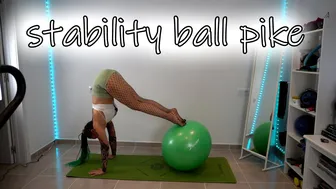 SHORT CLIPS: stability ball pike