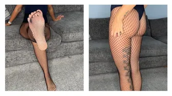 Fishnet Tights Try On - Testing Fishnets For Walking and Fit