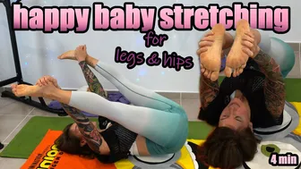 happy baby pose stretching // ENGLISH #1