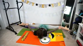 happy baby pose stretching // ENGLISH #4