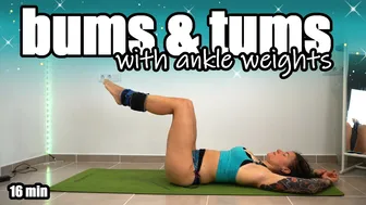 BOOTY & CORE with ankle weights // ENGLISH #1