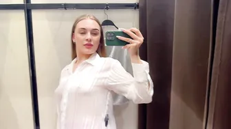 [4K] Transparent Try on Haul 2024 | Transparent Fabric clothes with Karen #2