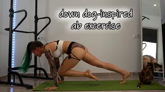 SHORT CLIPS: down dog-inspired ab excercise