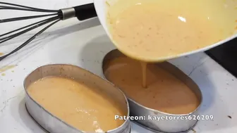 How to make creme caramel (leche flan) in oven by kaye torres #3