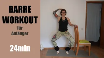 24 min BARRE WORKOUT für Anfänger // DEUTSCH