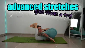 advanced stretches (and some easy ones XD) // ENGLISH #1