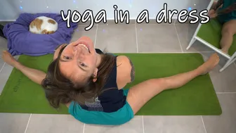 SHORT CLIPS: yoga in a dress