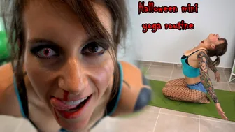 SHORT CLIPS: Halloween yoga routine #1