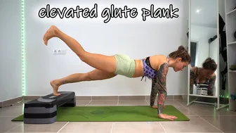 SHORT CLIPS: elevated glute plank