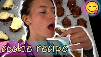 FOOD VLOG: yummy COOKIE recipe // as healthy as cookies can be XD // how to cookie ????