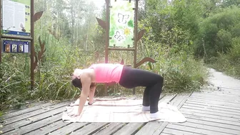 Yoga flow in rainy weather #3