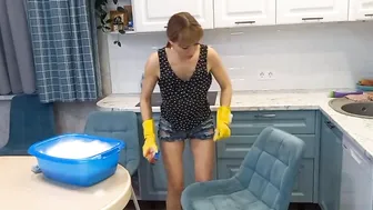 Мотивация на уборку / чистим стул / Motivation for cleaning / cleaning the chair #4