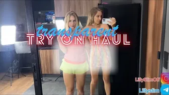 4K TRANSPARENT Lingerie Try On Haul See Trough Sheer Sexy Mesh