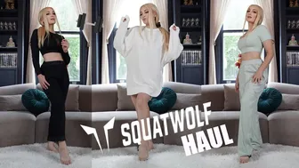 Hot Gym Workout Try-On Haul FT SquatWolf I Holly Wolf Hauls #1