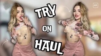 Exclusive Transparent Top Collection Try on Haul | 4K quality | HoneyDi