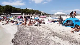 Walking Playa de Illetes beach, Mallorca (Majorca), Spain 4K #4