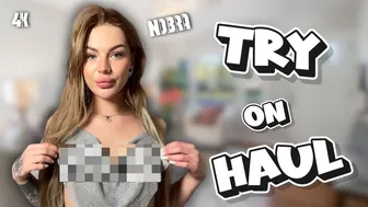 [4K] No Bra Fashion Haul 2024 ???????? - Transparent Style Challenge