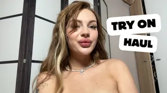 Revealing See-Through Lingerie Try-On Haul No Bra | HoneyDi ???? [4K]