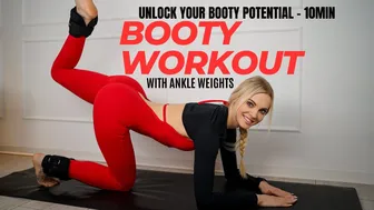 Unlock Your Booty Potential! Wanna Rock a Booty Like Mine? 10-Minute Home Workout with Ankle Weights #1