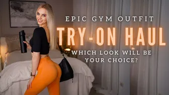 Epic Gym Outfit Try-on Haul! Which Look Will Be My New Gym Buddy's Choice? #1