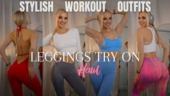 STYLISH WORKOUT OUTFITS - Leggings try-on haul #1