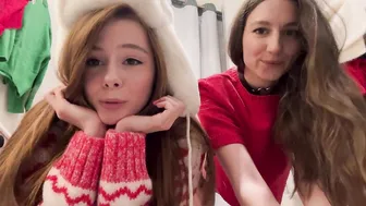 Getting ready with a girlfriend for a Hot Christmas Photo Shoot at the Mall #2