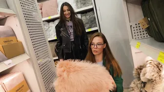 Getting ready with a girlfriend for a Hot Christmas Photo Shoot at the Mall #3