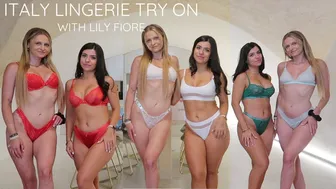 Italy Lingerie Try On with Lily Fiore