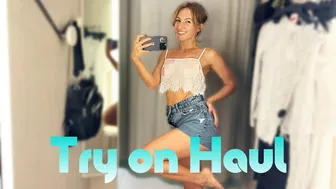 [4K] Transparent Top | No Bra | Try on haul Summer with Kriss #1