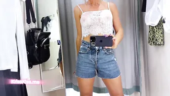 [4K] Transparent Top | No Bra | Try on haul Summer with Kriss #5