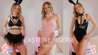 Easter Bunny Lingerie Try On ♥️♥️ #1