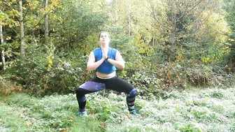 morning yoga on a cold morning #5