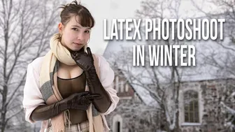 Project L: Part 109 - Snow in Sipoo | Behind the scenes of a latex photoshoot #1