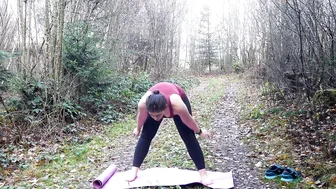 yoga flow on a path #2