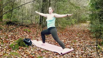 yoga flow in the middle of the forest #4