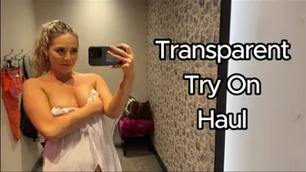 18+ TRANSPARENT Try On Haul (In A Store)