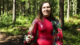 Hooping in latex outdoors in the woods | Project L: Part 67 #3