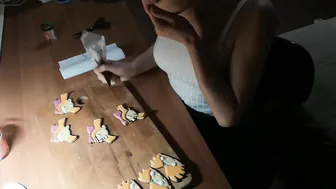 Decorating cookies with icing time lapse «Hey Arnold!» #5