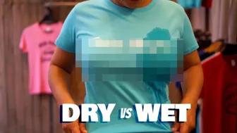 [4K] Wet vs Dry Transparent Haul: See Through Top Comparison 2024 #1