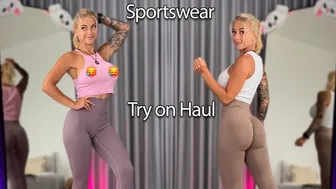 See-Through & Sporty: Transparent Sportswear Try-On #1