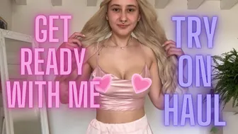 [4K] Try On Haul | Get Ready With Me | See Through and No Bra #1