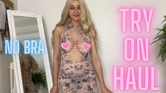 [4K] TRY ON HAUL CLOTHES | VERY TRANSPARENT AND SEE THROUGH | NO BRA | 2024 #1